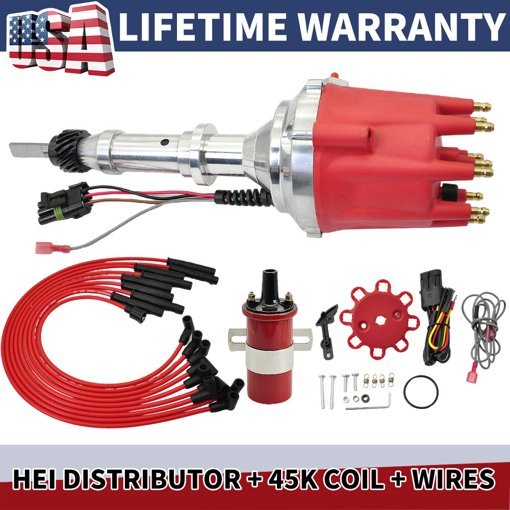 FOR INTERNATIONAL SCOUT RED HEI Distributor 392 345 304 266 + 45K COIL + WIRES