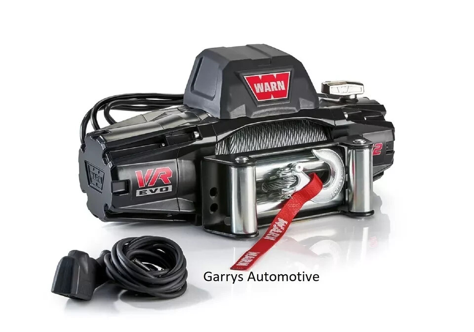 WARN 12000 lb Pound Winch 12V Roller Fairlead 85\' 3/8 Steel Cable