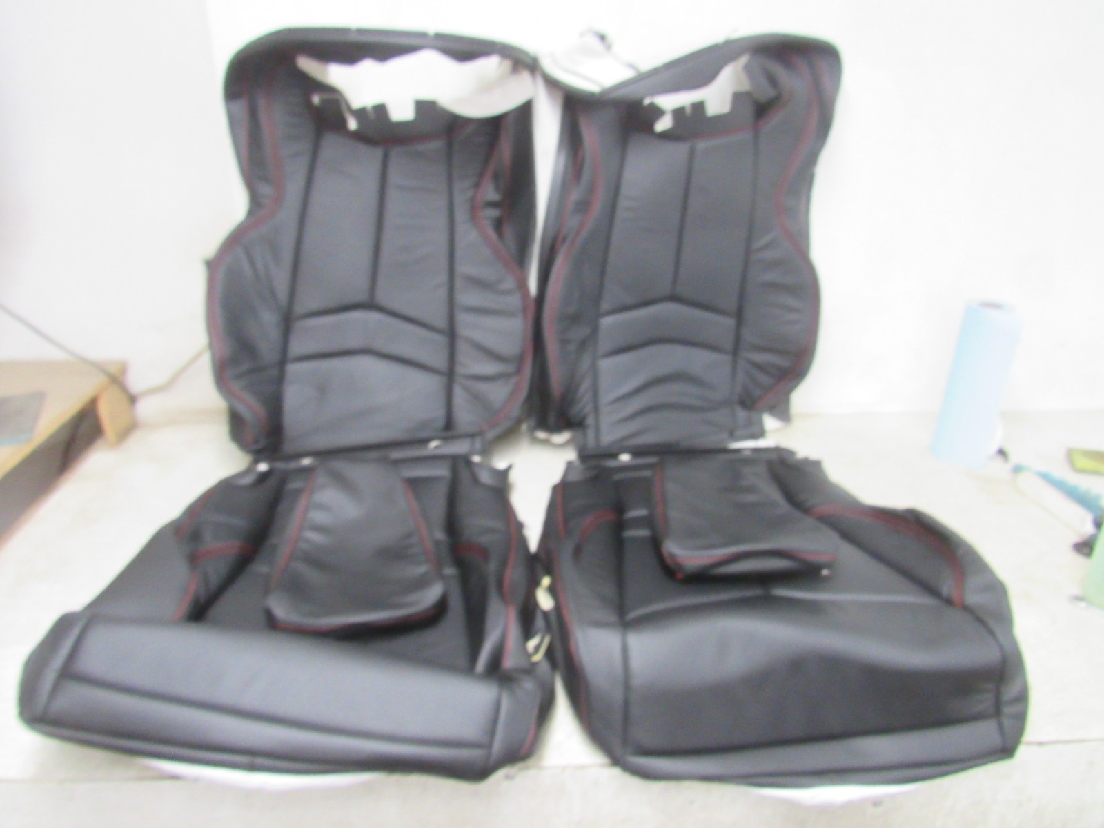 20-27 CHEVROLET CORVETTE STINGRAY SEAT COVERS KATZKIN LEATHER GT1 BUCKET 8#TRX1