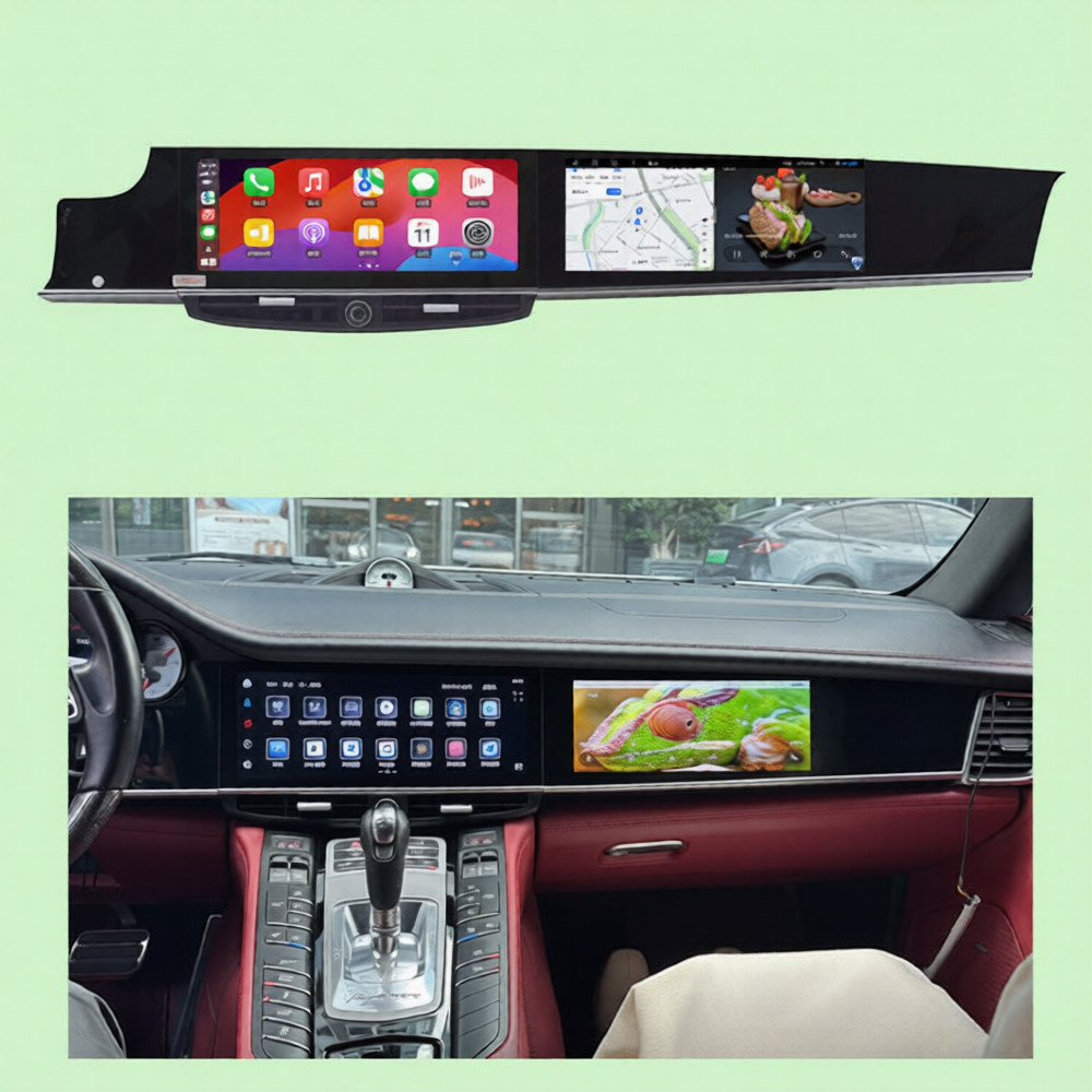 For Porsche Panamera 2010-2017 Dual Screen Android Radio Stereo Head Unit GPS