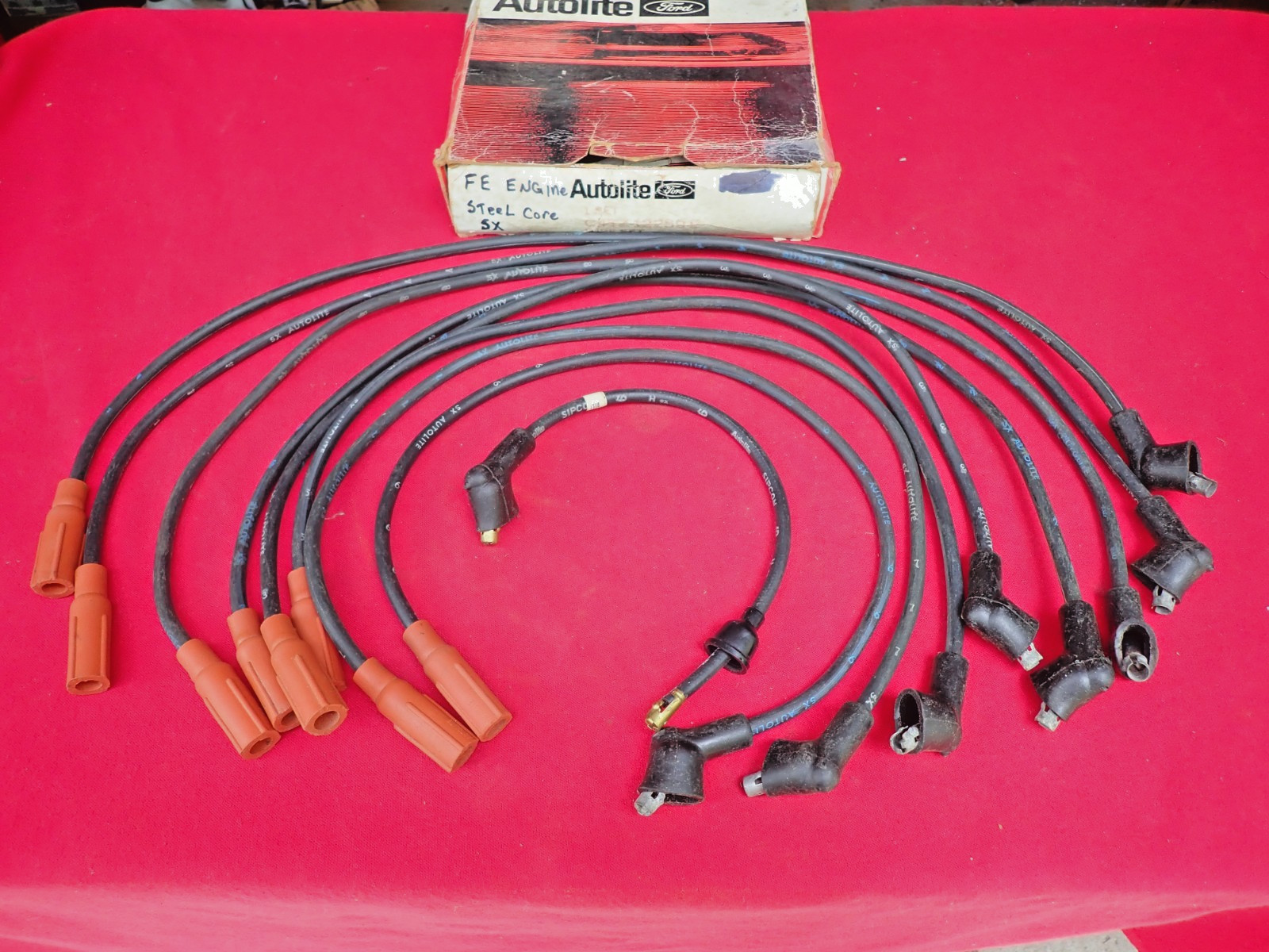 65 66 67 MUSTANG & SHELBY 427 428 NOS  AUTOLITE SPARK PLUG WIRES C4TZ 12259 E