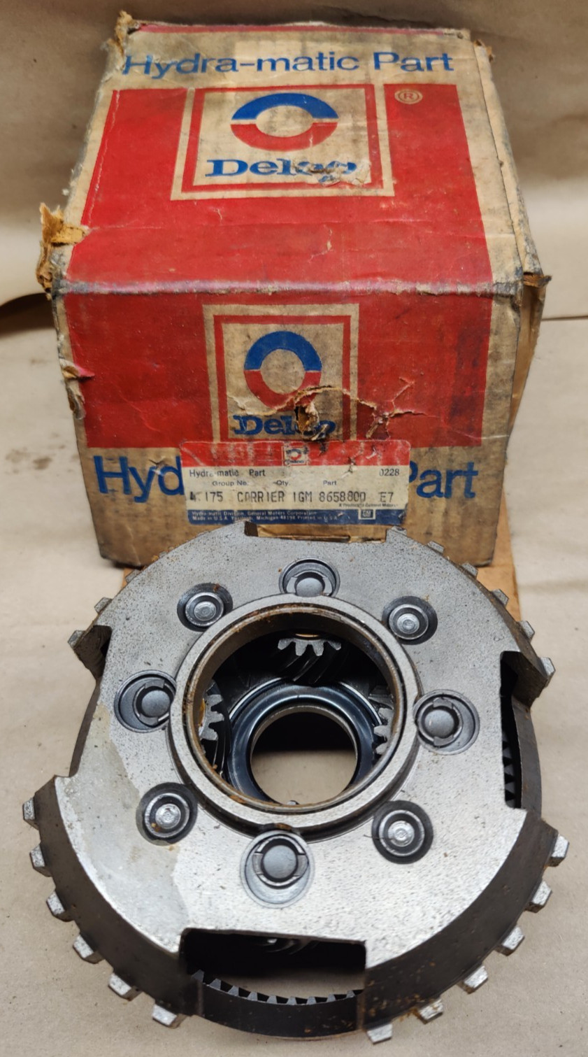 NOS 1986-88 Olds Toronado TH440-T4 ME9 Transmission Input Carrier Delco 8658800 NOS 1986-88 Olds Toronado TH440-T4 ME9 Transmission Input Carrier Delco 8658800