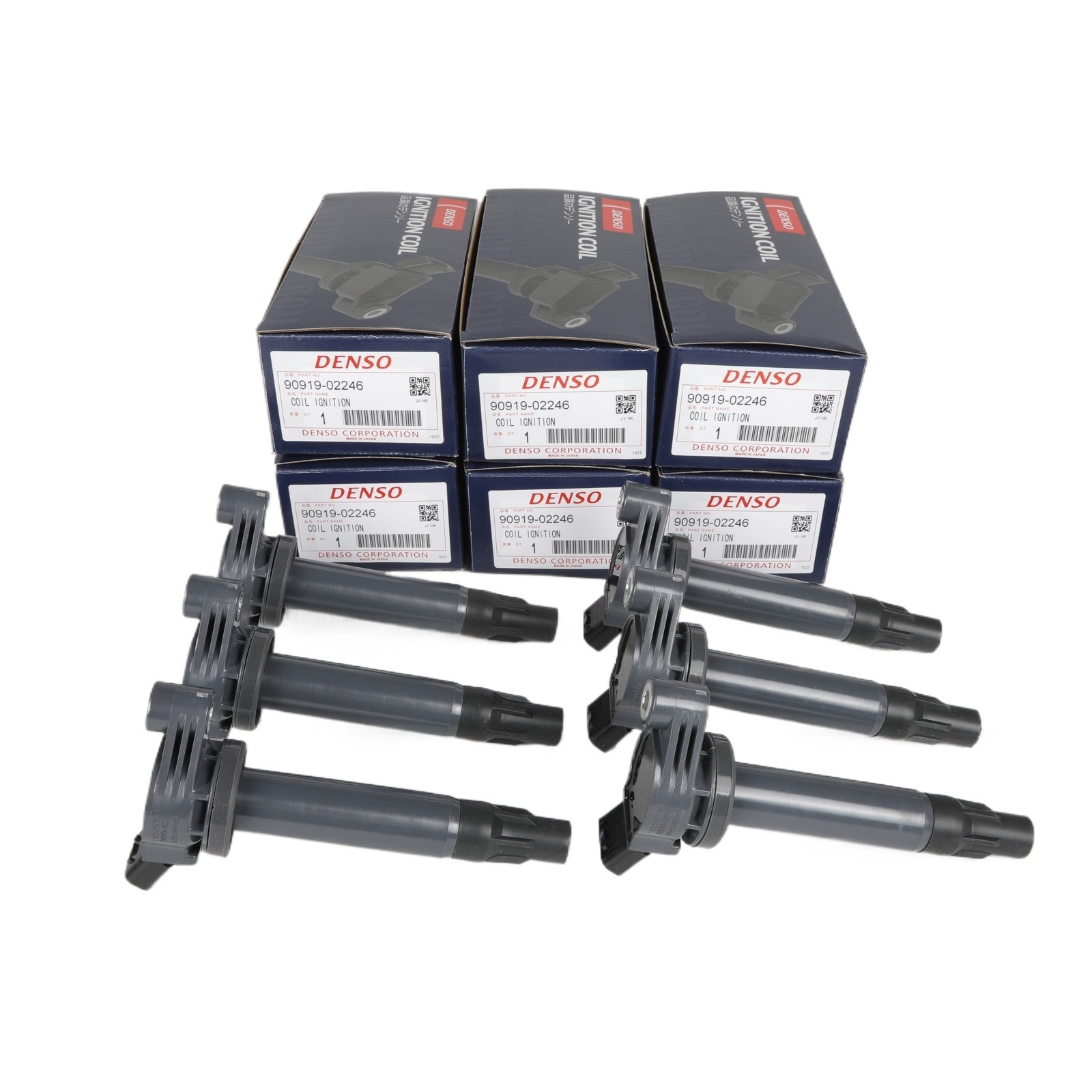 6X Denso 90919-02246 UF430 Ignition Coils for 2006-2008 Lexus RX400h 3.3L V6 6X Denso 90919-02246 UF430 Ignition Coils for 2006-2008 Lexus RX400h 3.3L V6