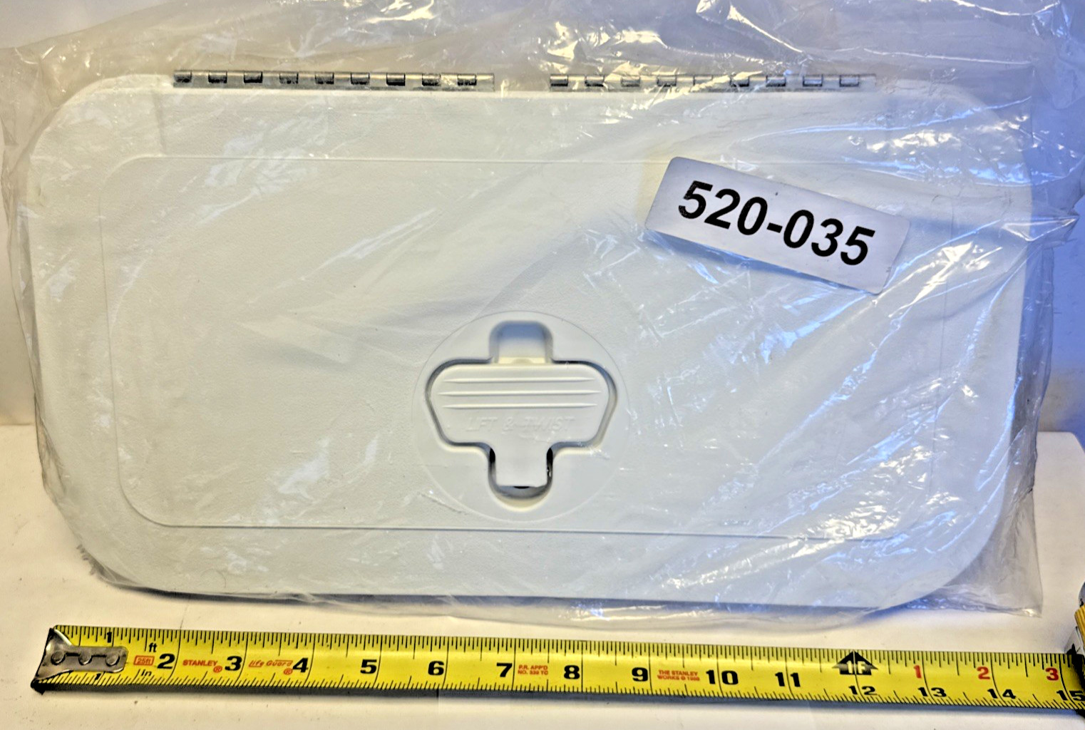 Deck hatch 8 x 14 PolarWhite Innovative Product Solutions 520-035  RV Boat Yacht