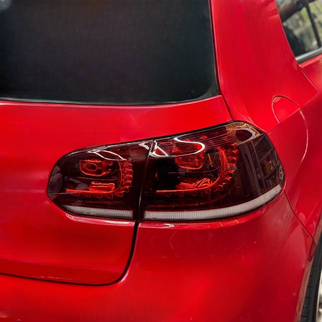 Red Full LED Tail Lights For VW Volkswagen GOLF MK6 GTI / R 2010-2014 Rear Lamps