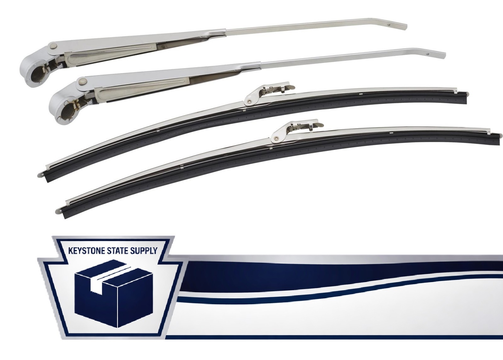 Chevelle Wiper Arm Blade Kit, 68-72 Nova, 67-69 Camaro, 64-67 Chevelle