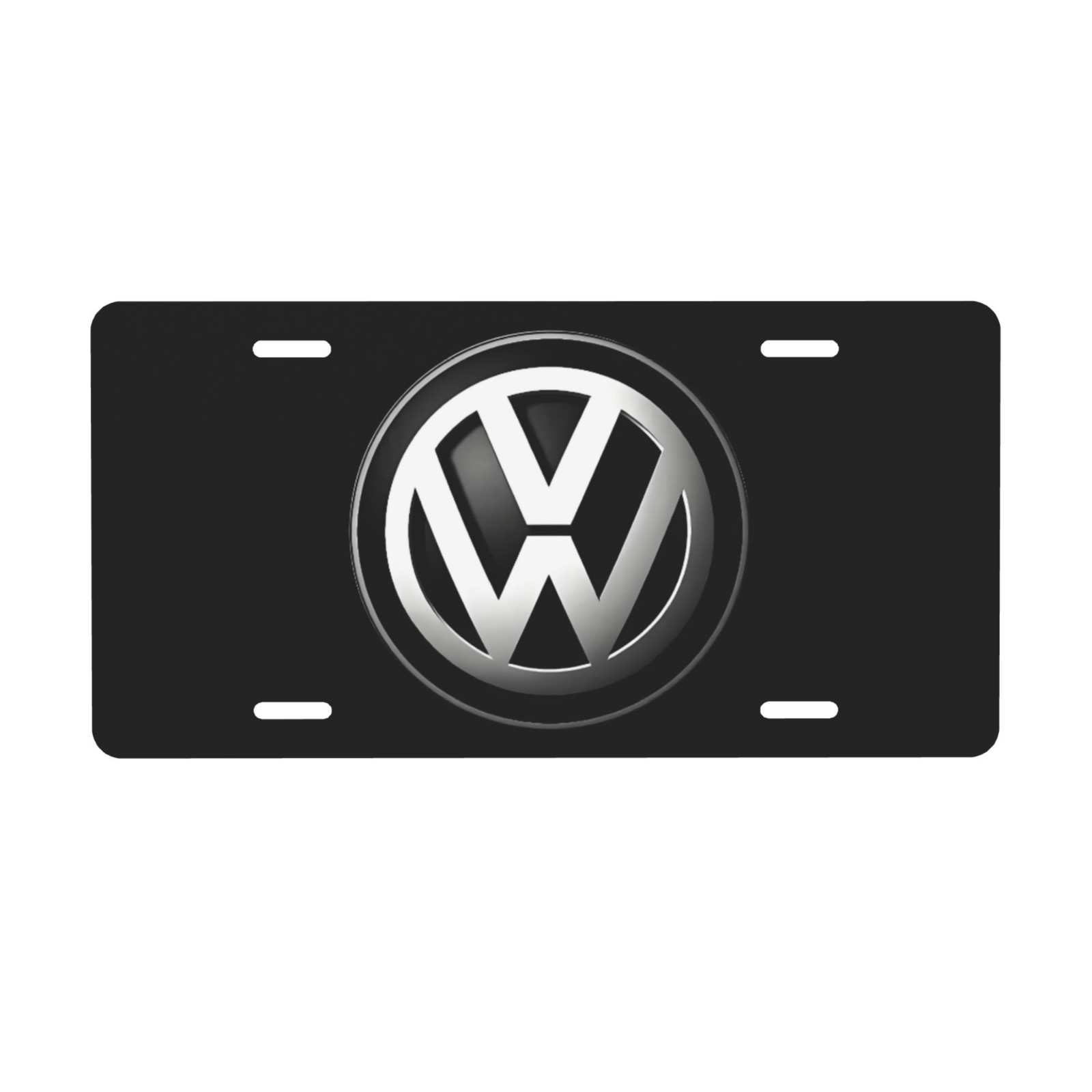 Volkswagen 12 x 6 in License Plate Stamped Metal Tag for Car, Truck Black