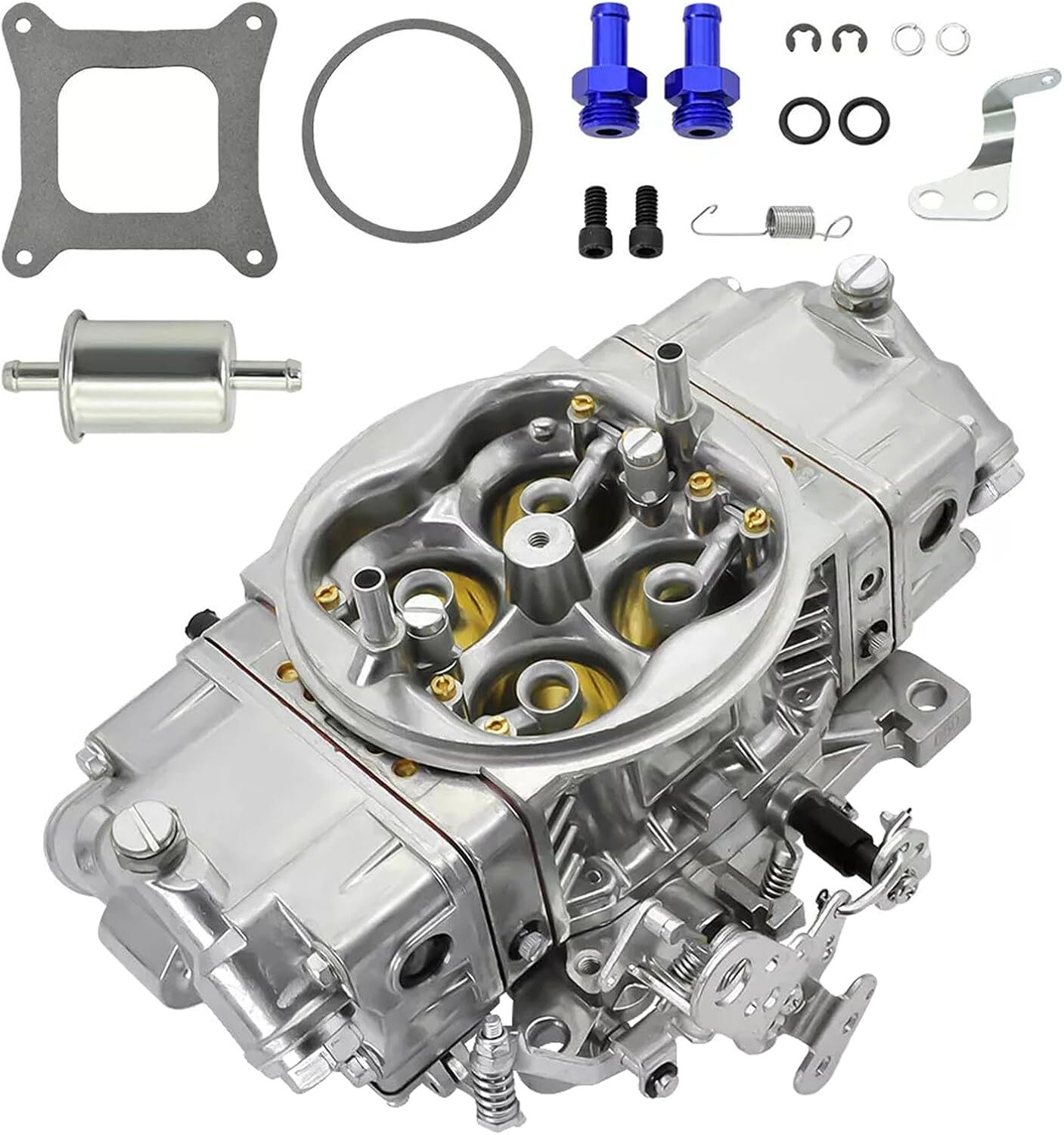 New Replace Carburetor For Holley Quick Fuel BR-67199 650CFM Race Double Pumper