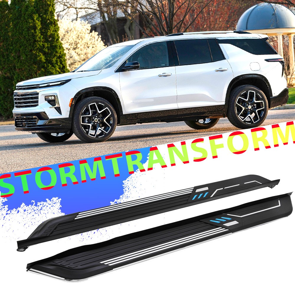 600lbs Running Boards for 2024-2025 Chevrolet Chevy Traverse Side Steps Nerf Bar