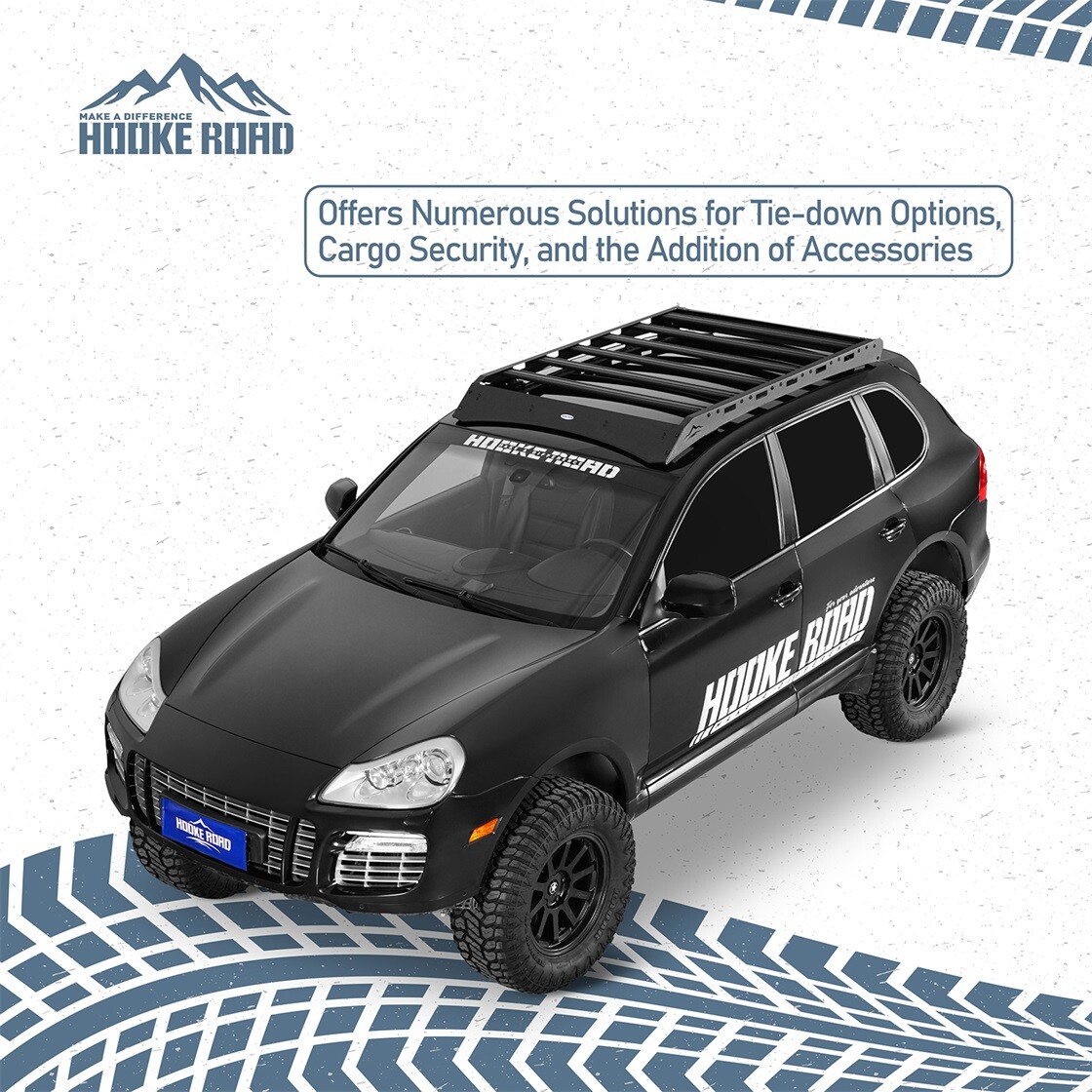 Fit 03-10 Porsche Cayenne GTS / Turbo / Turbo S Luggage Cargo Carrier Roof Rack