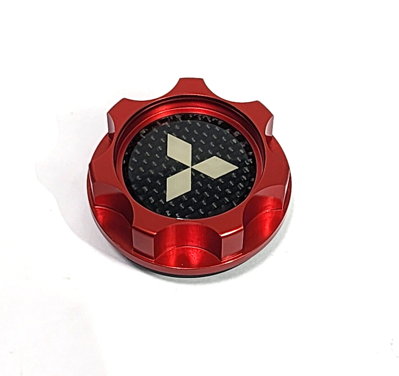 RALLIART RED ENGINE OIL FILLER CAP FOR MITSUBISHI LANCER 4G63 ECLIPSE TURBO -OE