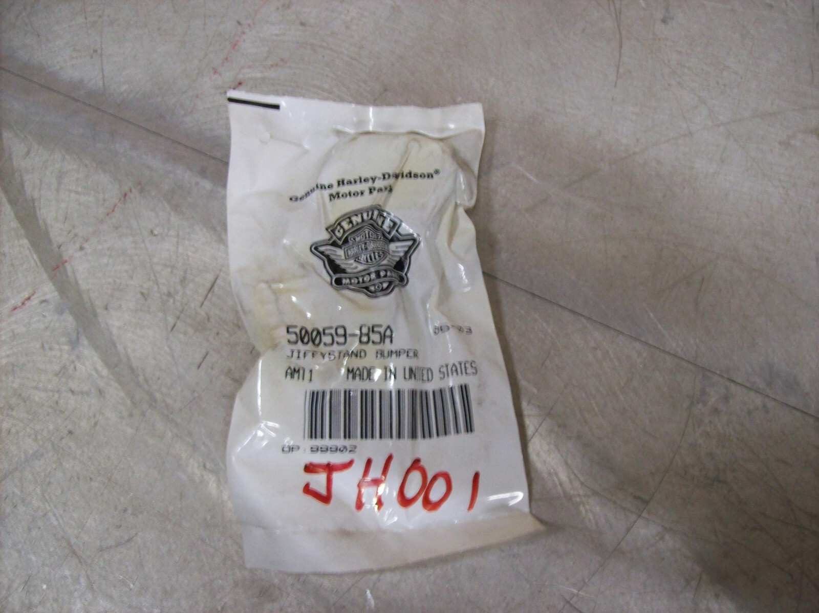 HD22) Harley-Davidson Genuine OEM NOS Jiffystand Bumper 50059-85A