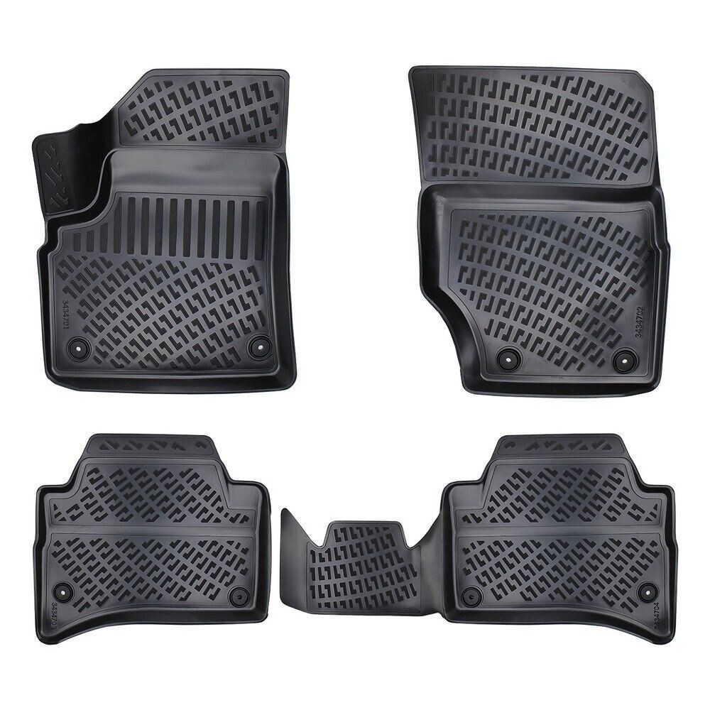 3D Molded Interior Car Floor Mat for Volkswagen Touareg 2002-2010(Black)