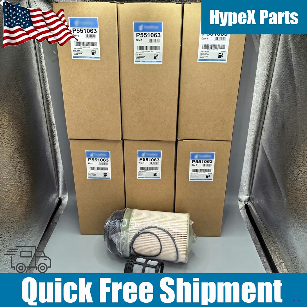 NEW 6Pcs P551063 Fuel Filter Kit For Donaldson DETROIT DIESEL BENZ 4700903151