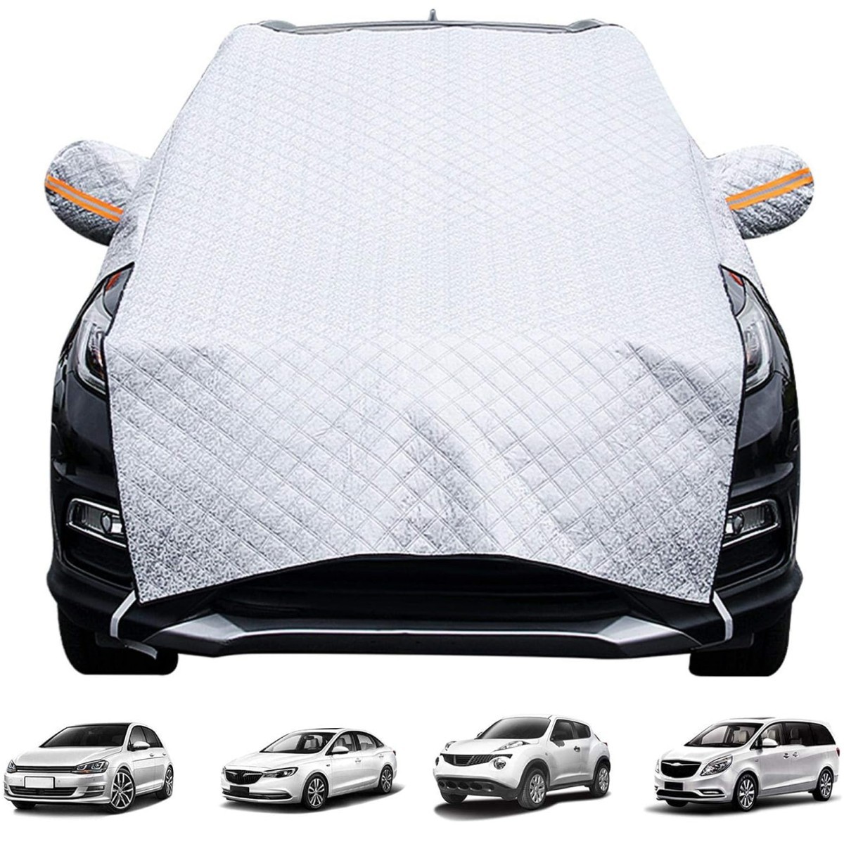 Half Car Cover Winter Windshield Ice Snow Frost Protector for Truck SUV