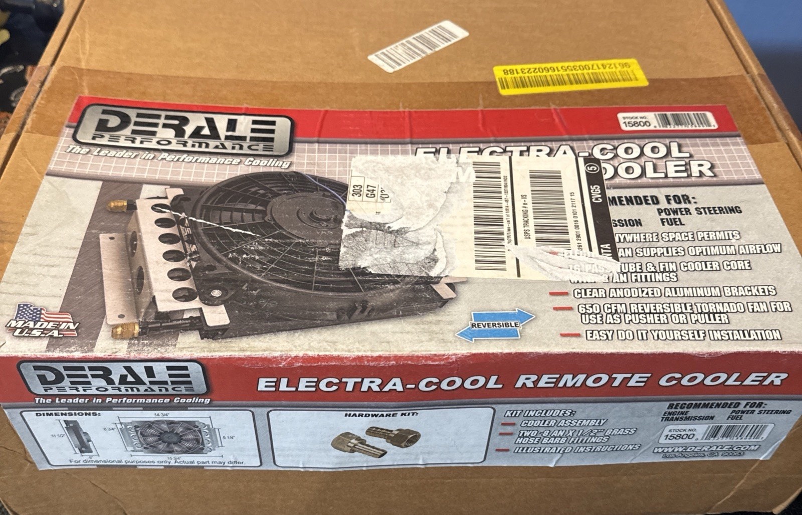 Derale Electra-Cool Remote Cooler 15800