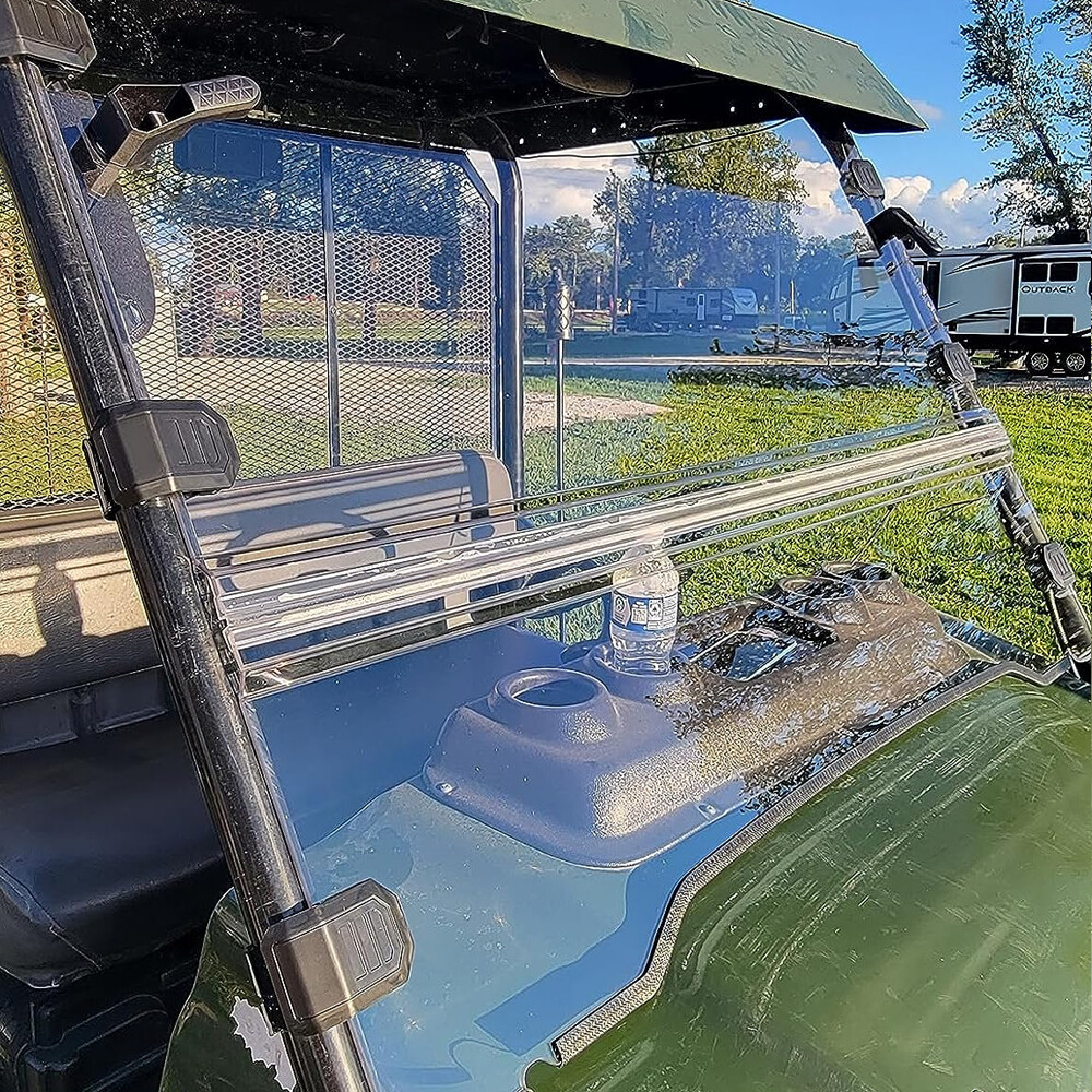 For Kawasaki Mule 3010 2003-2009 Front UTV Flip Windshield Fold Up Window Clear