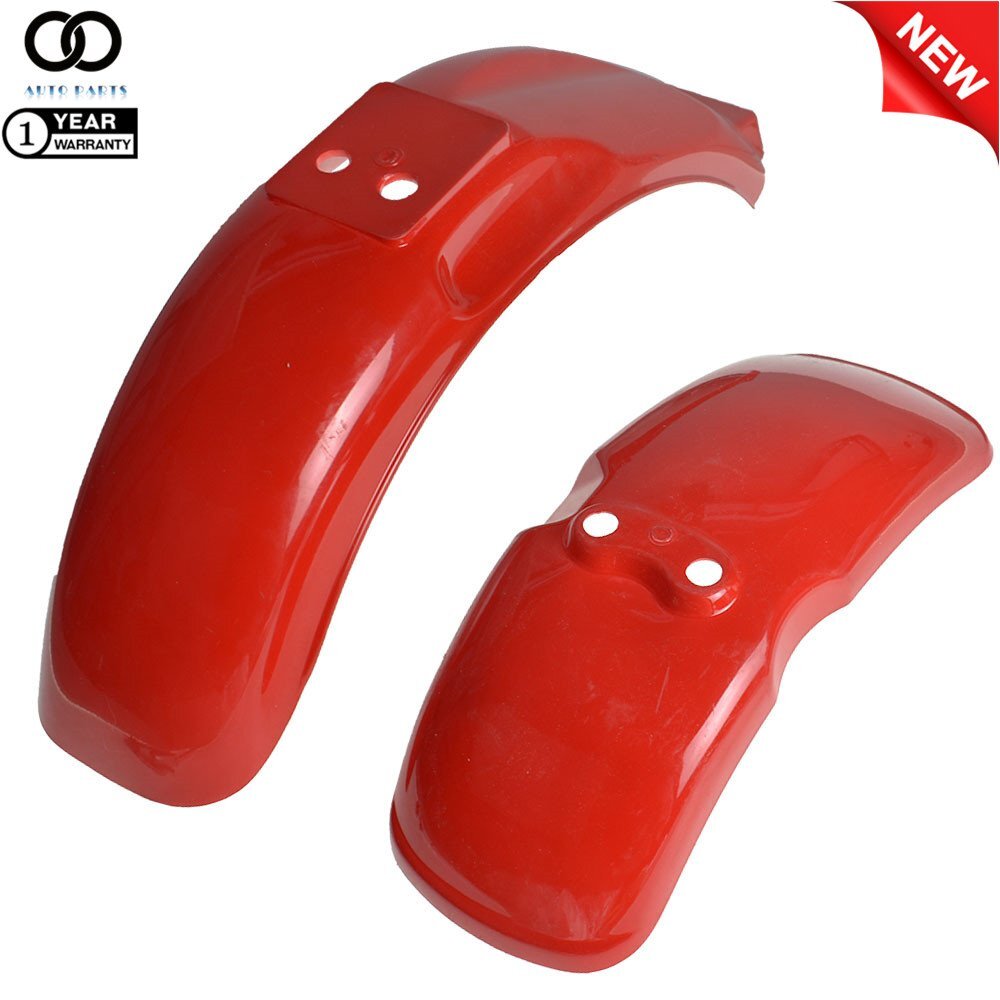 For Honda Mini Trail Z50 Z50A Z50J Z50R Plastic Fender Front & Rear Wheel Red