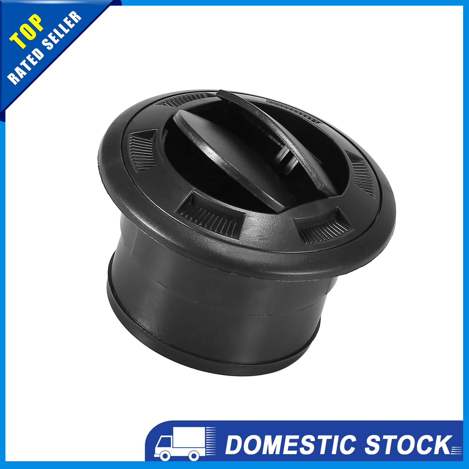 Universal 75mm Air Conditioning Warm Air Vent Deflector Outlet Louvered Pack of1
