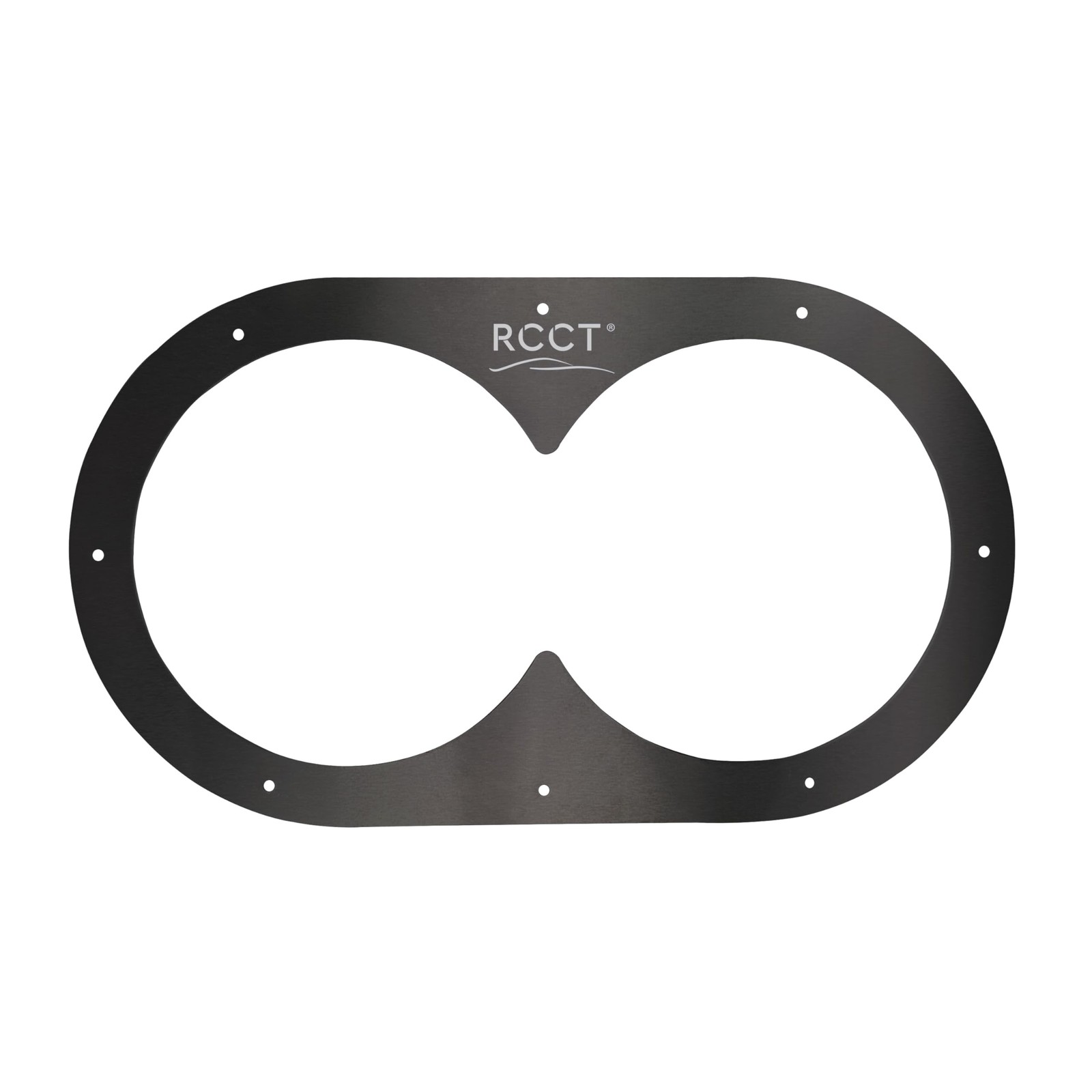 Aluminum Exhaust Bezels Black Chrome Side Exit Nut Color