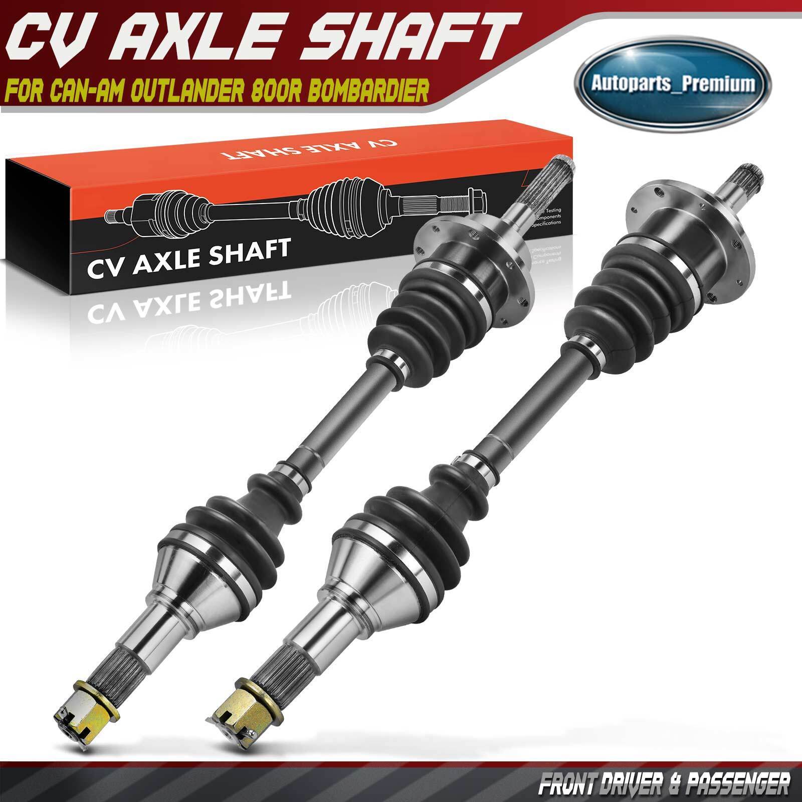2x Front Left & Right CV Axle Assembly for Can-Am Outlander 400 800R Bombardier