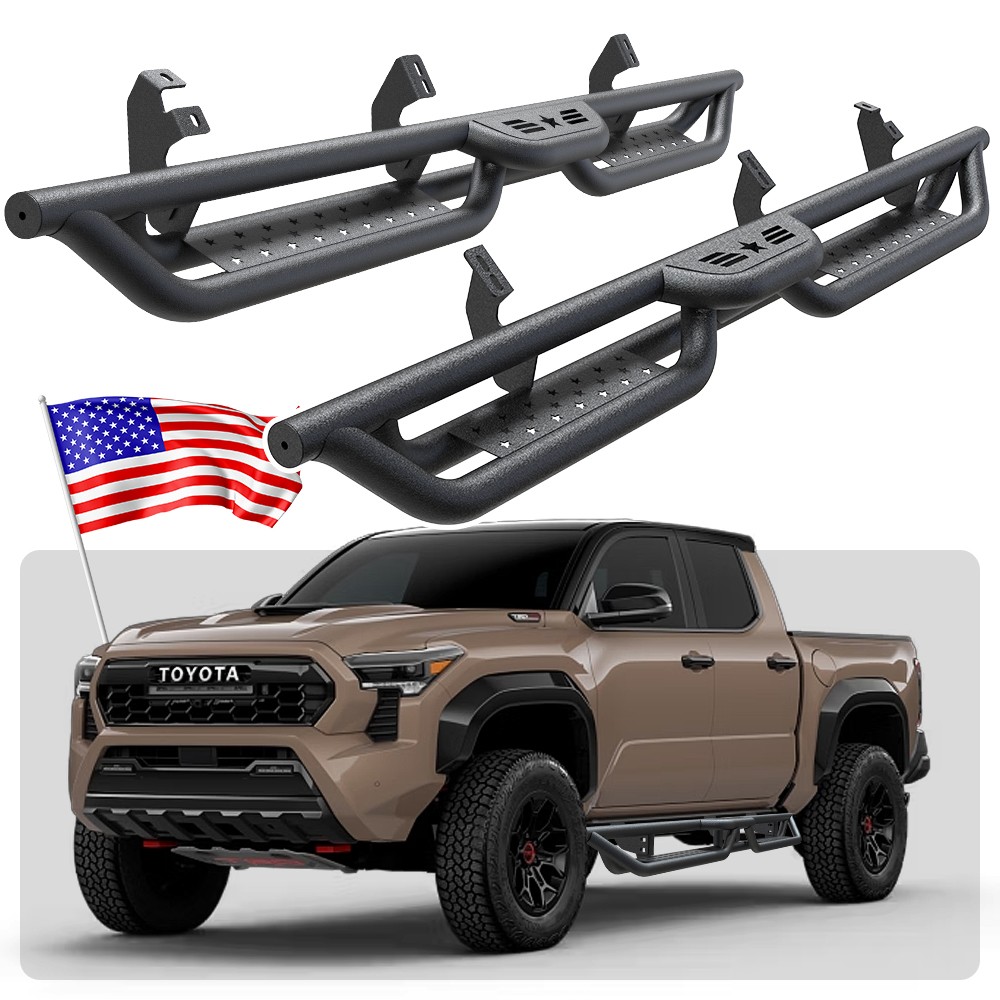 Running Boards FIT 2024-2026 TOYOTA Tacoma Double/Crew Cab Side Step Heavy Duty