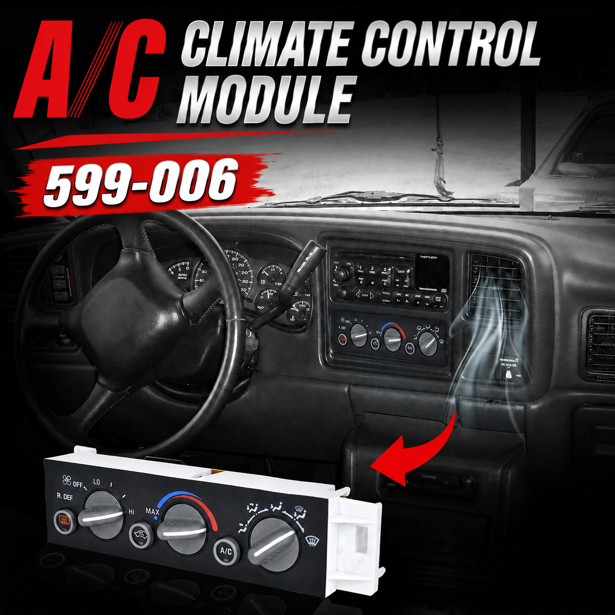 FOR 96-99 TAHOE PICKUP SILVERADO SIERRA C/K CLIMATE CONTROL A/C HEATER HVAC 4X4