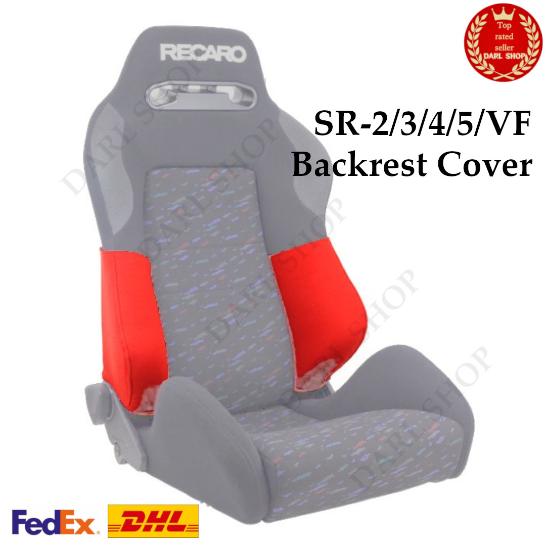 RECARO Backrest Side Cover Seat SR-2/3/4/5 FK fabric Red Left & Right Set