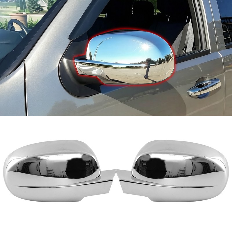 FOR 2007-13 SILVERADO SUBURBAN TAHOE SIERRA YUKON CHROME SIDE MIRROR FULL COVERS