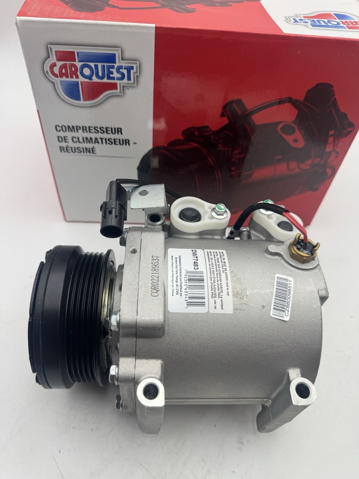 A/C Compressor 1998-2007 Eclipse Galant Lancer Mirage Sebring Carquest DW77483
