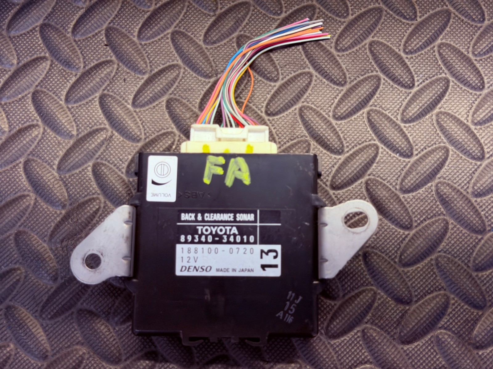 2007-2014 TOYOTA TUNDRA SEQUOIA Back Clearance Sonar Control Module 89340-34010