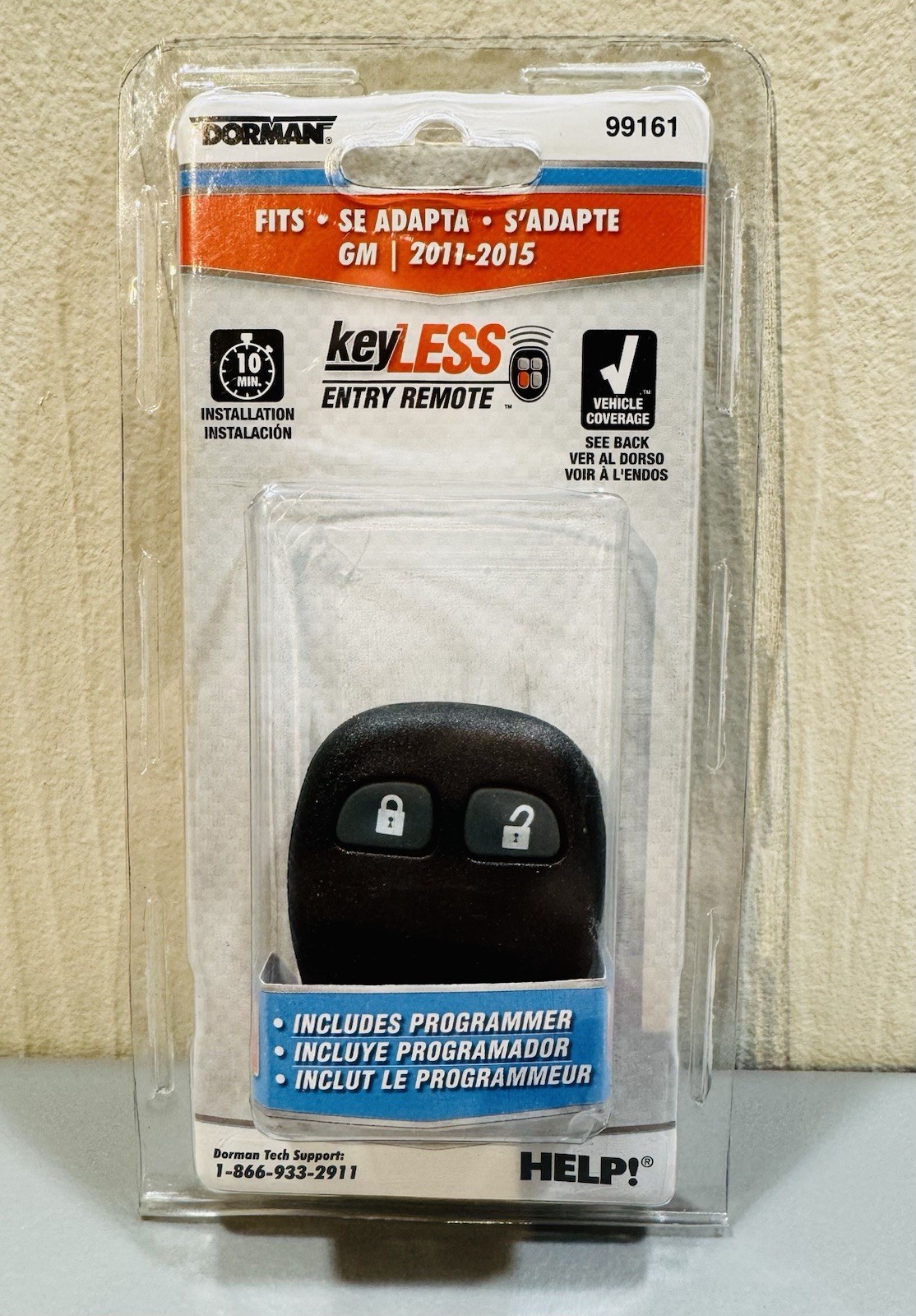Dorman 99161 Keyless Entry Remote 3 Button For Select 11-18 Chevrolet GMC Models