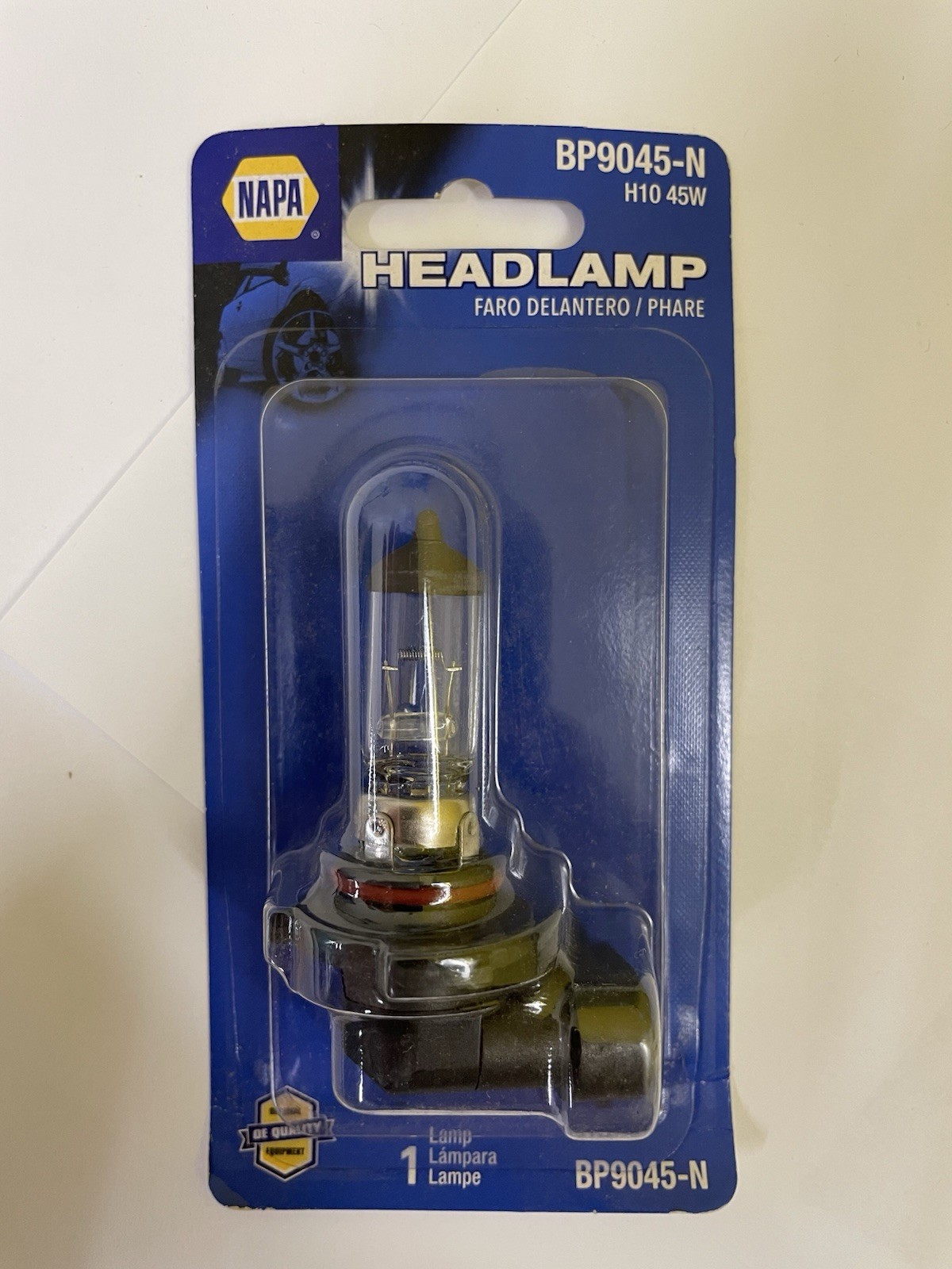 NAPA OE Quality FogLight Bulb, Headlamp - BP9045-N | H10 45W NAPA OE Quality FogLight Bulb, Headlamp - BP9045-N | H10 45W