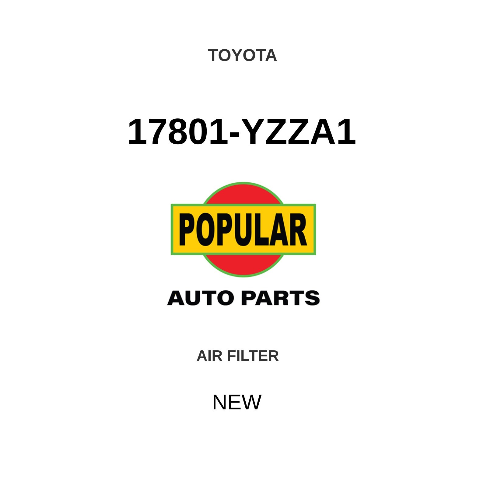 Genuine 2005-2015 Toyota Hilux Air Filter 17801-YZZA1 Genuine 2005-2015 Toyota Hilux Air Filter 17801-YZZA1