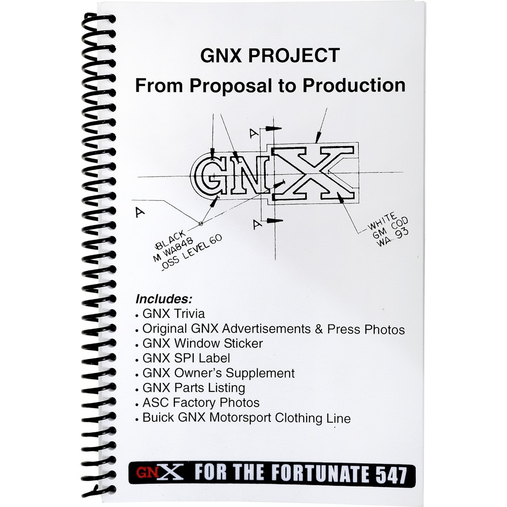 1987 Buick GNX Project Booklet; From Proposal to Production