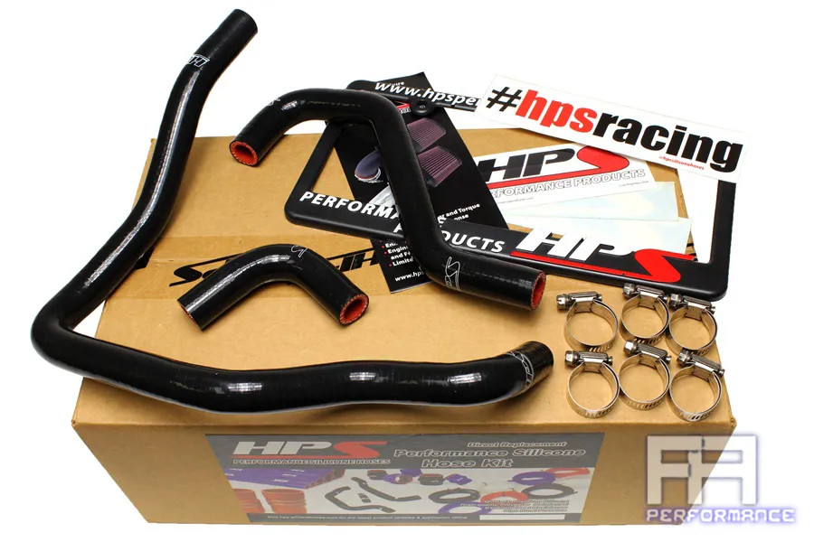 HPS Silicone Heater Hose For 85-95 4Runner Pickup 22R-E Non Turbo EFI LHD Black