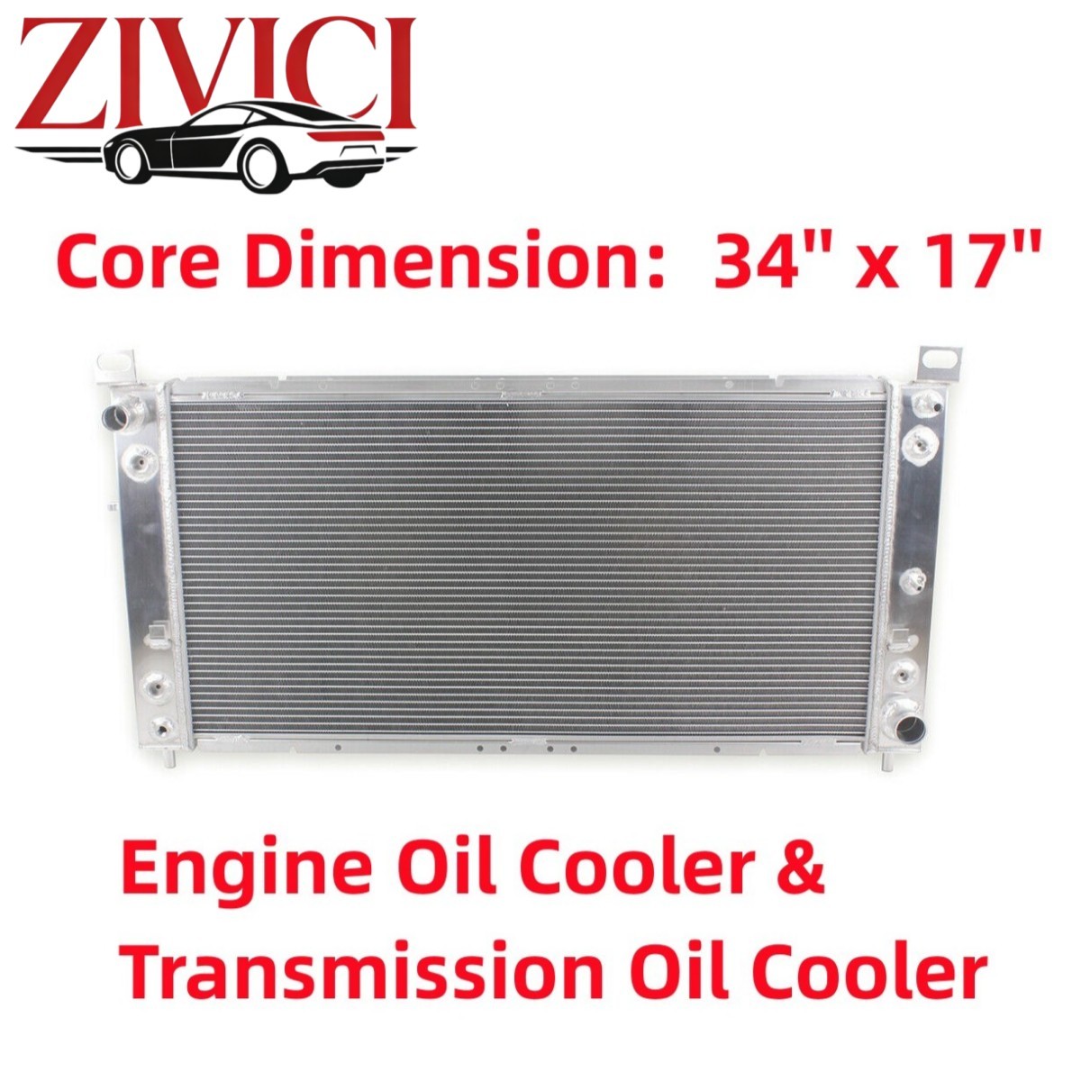 All Alum Radiator For Chevy Silverado 1500 2500 Suburban Tahoe 5.3 6.0 34'' All Alum Radiator For Chevy Silverado 1500 2500 Suburban Tahoe 5.3 6.0 34''