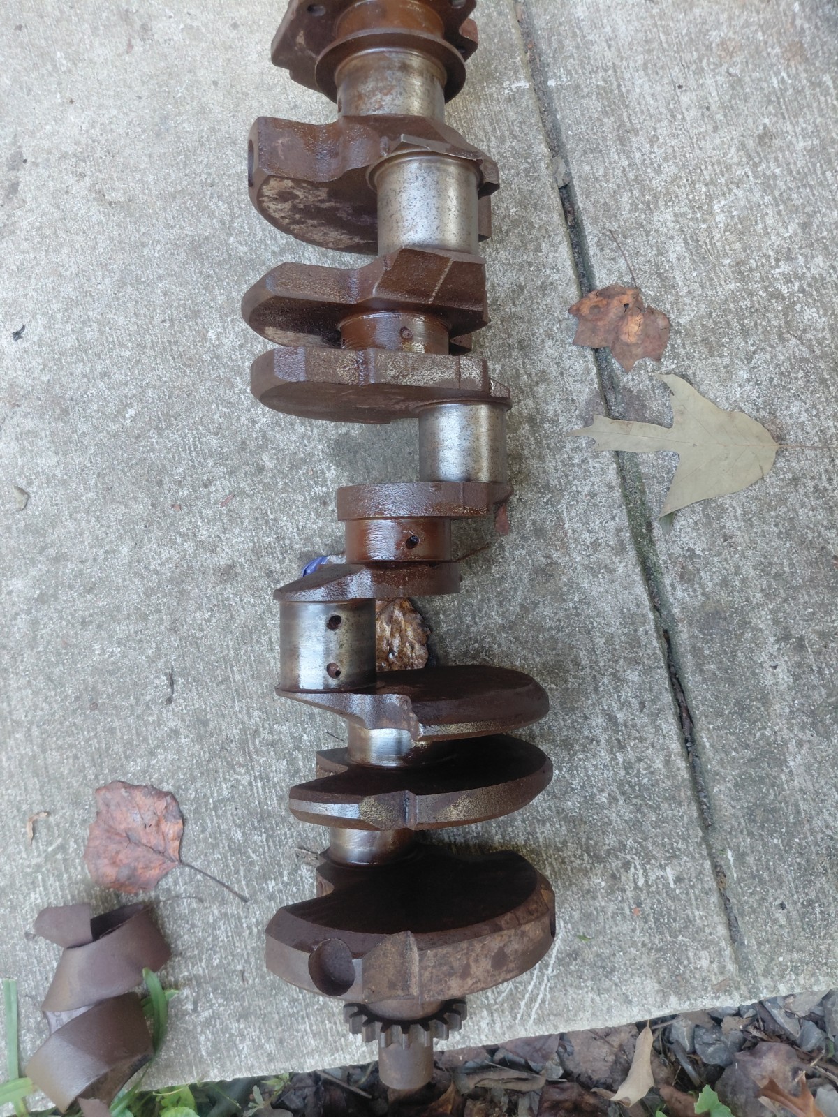 SBC CHEVY 350 5.7 3932442 TWO-PIECE REAR MAIN CRANKSHAFT CRANK Standard Journals SBC CHEVY 350 5.7 3932442 TWO-PIECE REAR MAIN CRANKSHAFT CRANK Standard Journals