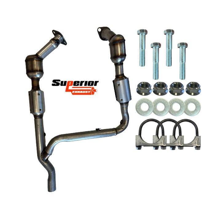 1998-2000 Lincoln Navigator 5.4L (RWD )Complete Exhaust Catalytic Converters Set