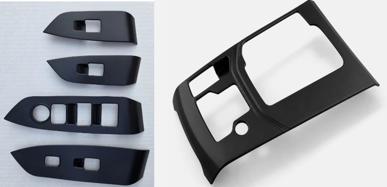 Window Control Panel Trim for Mazda CX-5 and Center Console Cover - Matte Black