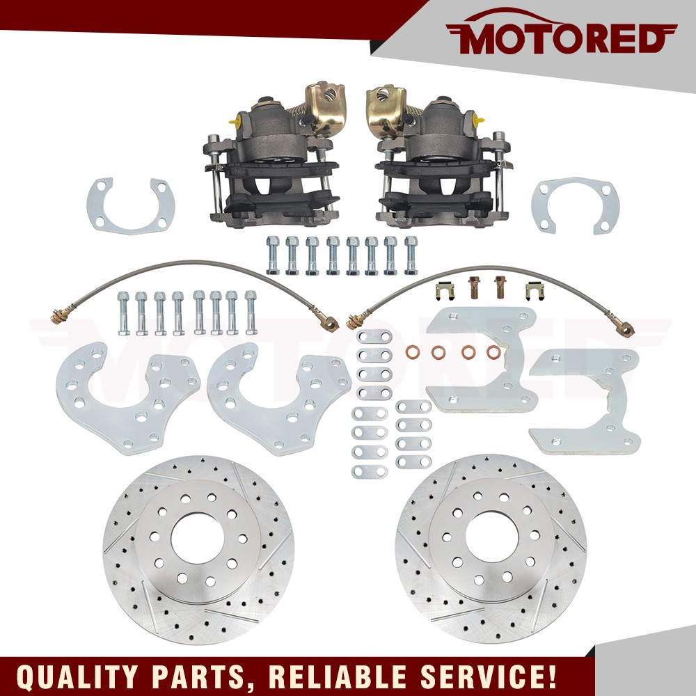 New Fits for Ford 9 Inch Bolt-On Rear Disc Brake Kit w/ E-Brake Caliper