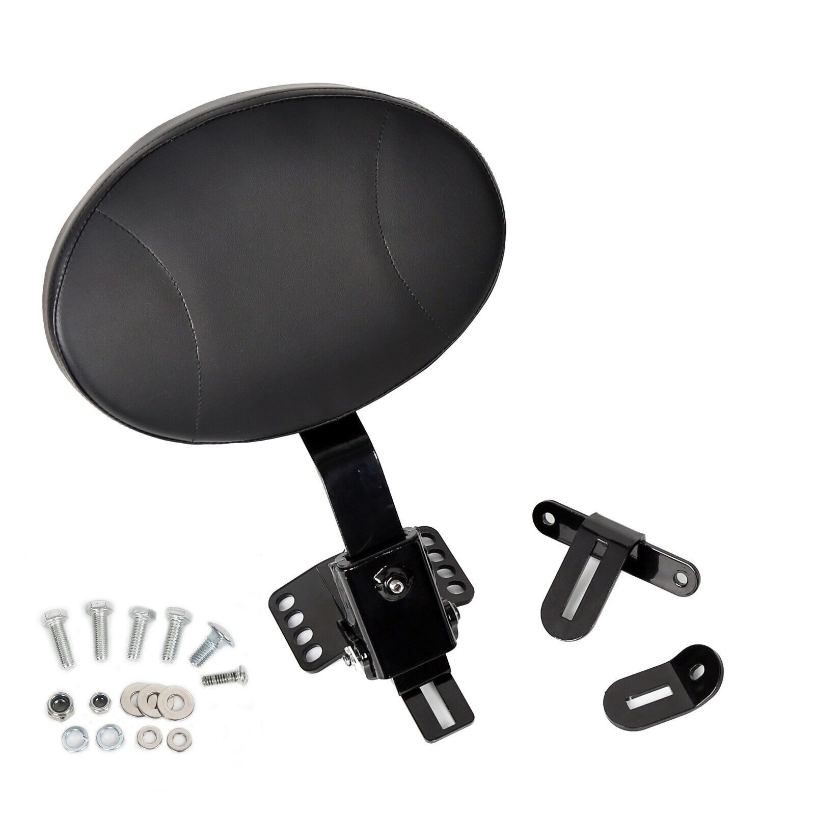 Plug In Driver Rider Backrest Pad Fit For Harley Street Electra Glide 1997-2024