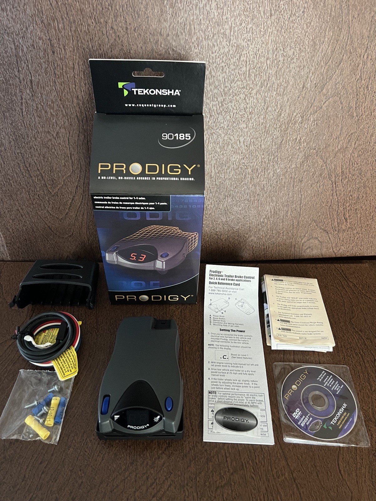 Tekonsha Prodigy 90185 Trailer Brake Controller Brand new Digital self leveling Tekonsha Prodigy 90185 Trailer Brake Controller Brand new Digital self leveling