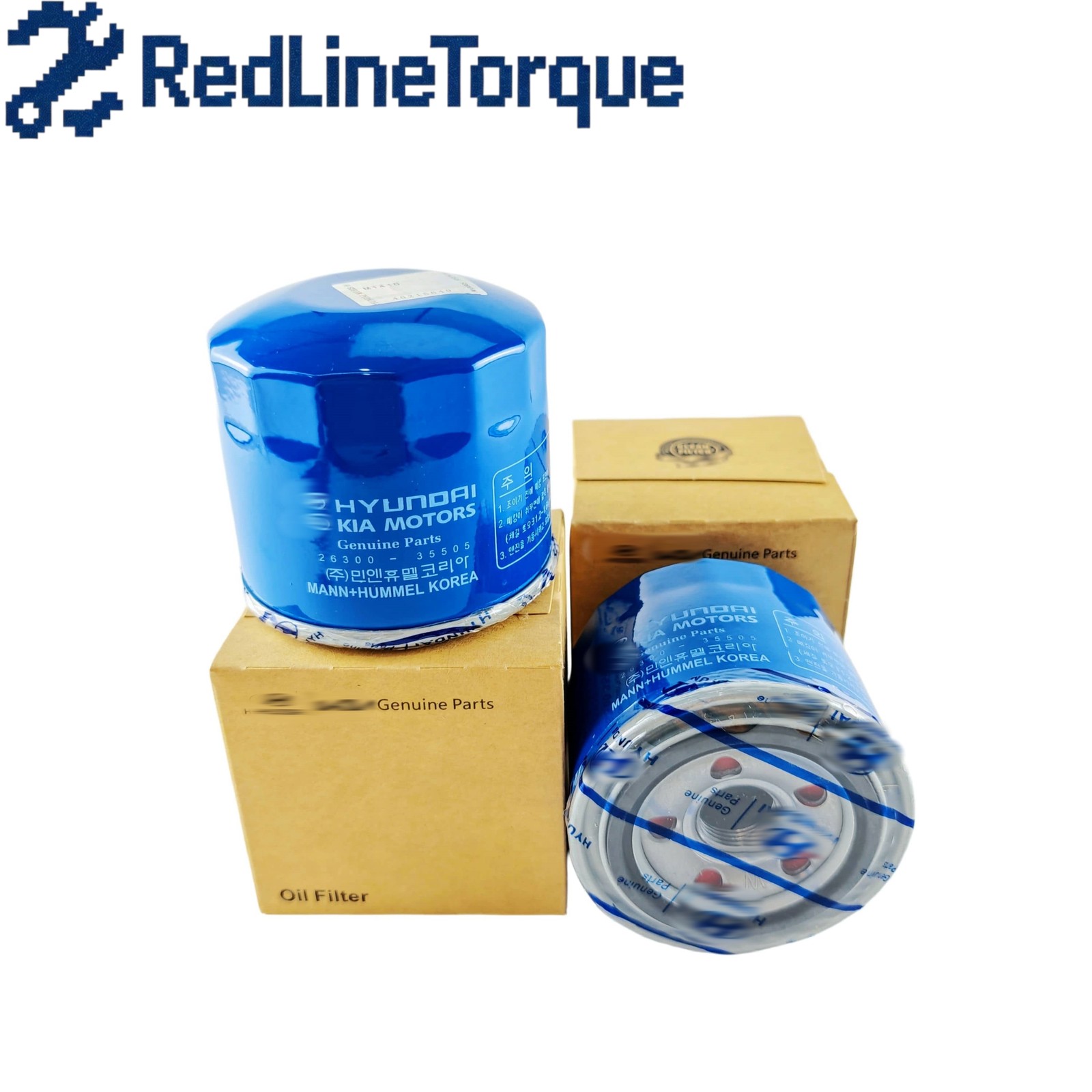OEM 2PACK Oil Filters For Genesis Hyundai Kia 26300-35505