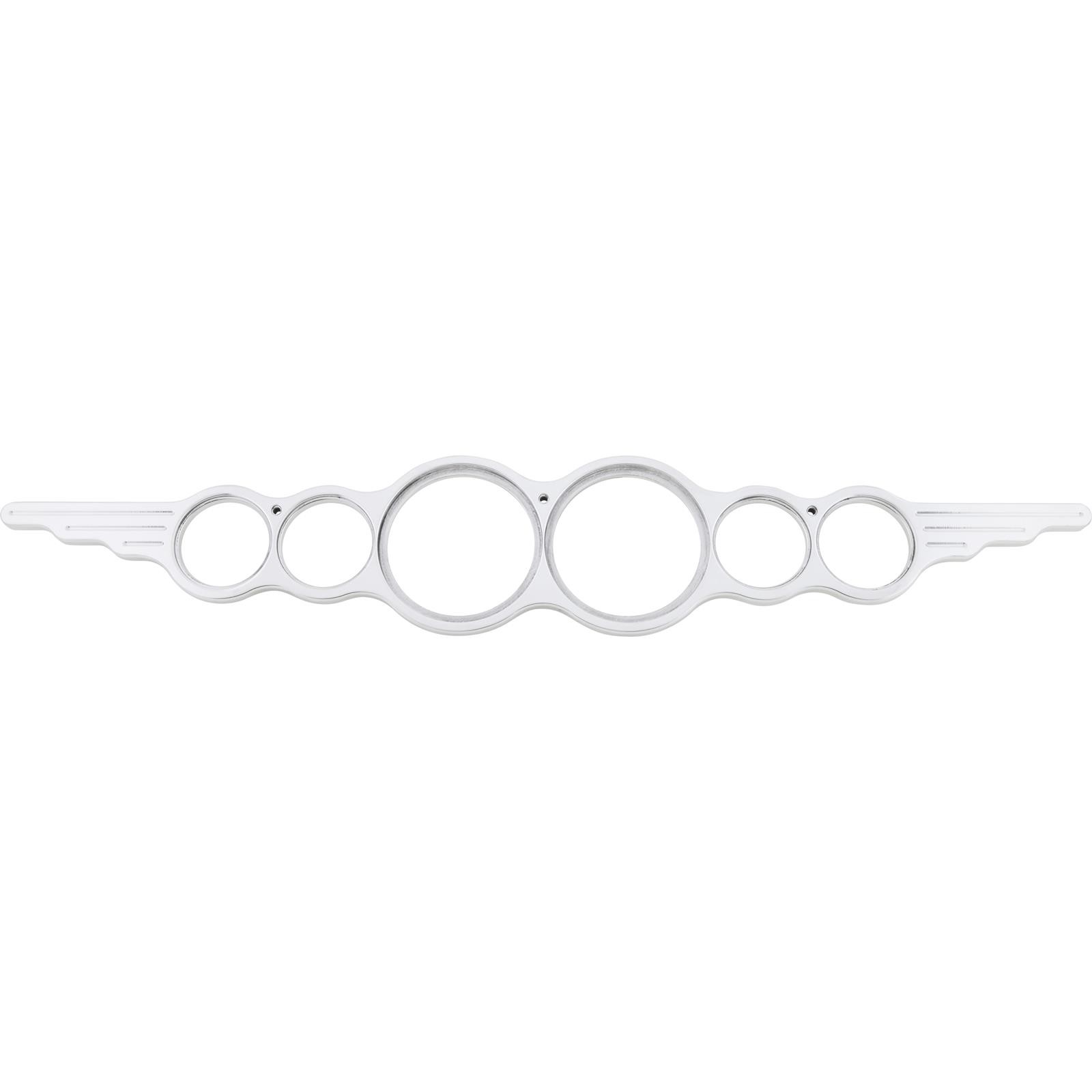 Speedway Universal Wing series 6 Gauge Dash Panel, Polished
