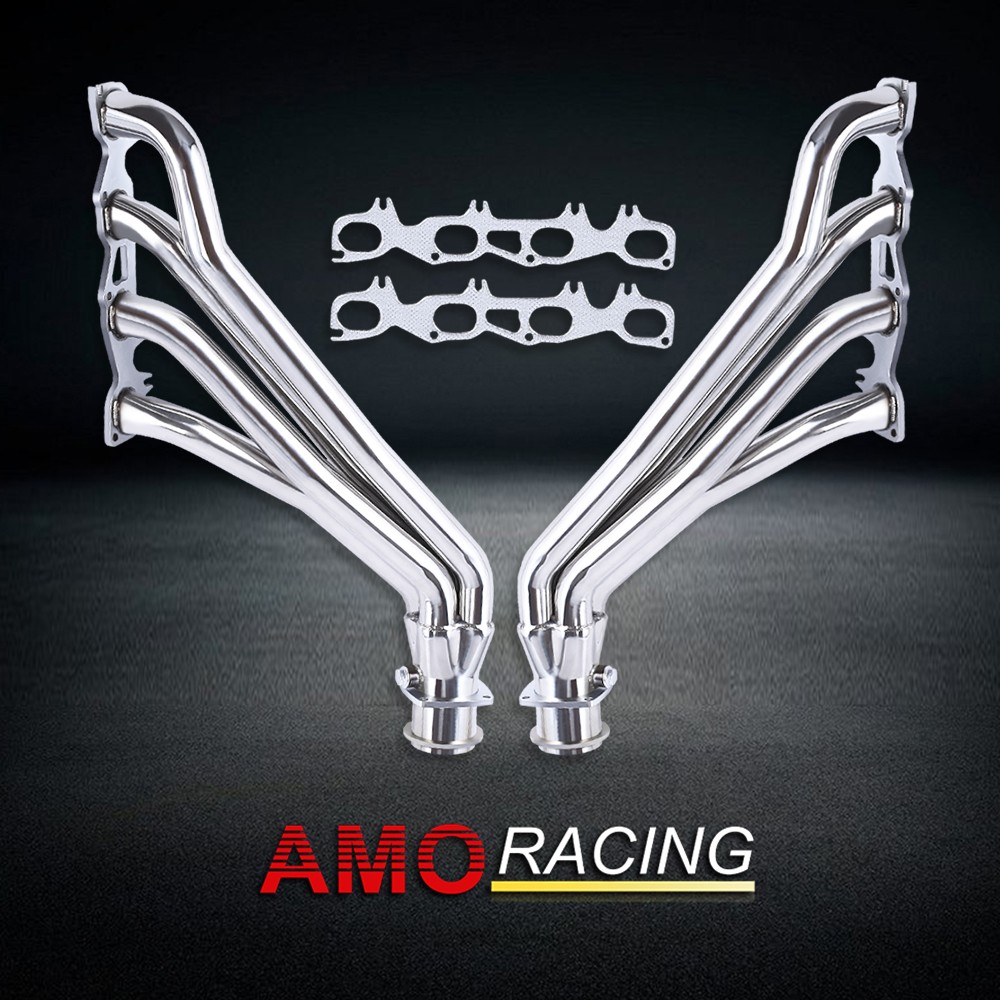 Fit Chrysler 300C Dodge Charger 2005-2011 Exhaust Headers Silver Stainless Steel