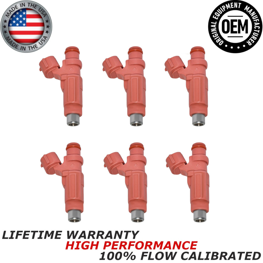 OEM NIKKI x6 Fuel Injectors Fits 2004-2008 Mitsubishi Endeavor, Galant 3.8L V6 OEM NIKKI x6 Fuel Injectors Fits 2004-2008 Mitsubishi Endeavor, Galant 3.8L V6