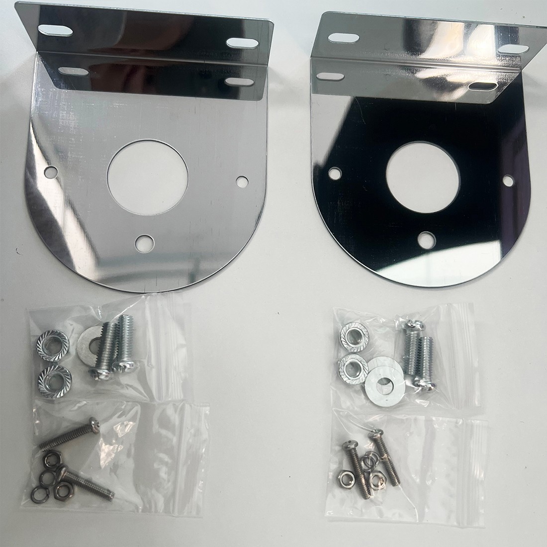 2X Stainless Steel Bracket “L” Shape Mounting for Glass Plastic Watermelon Light