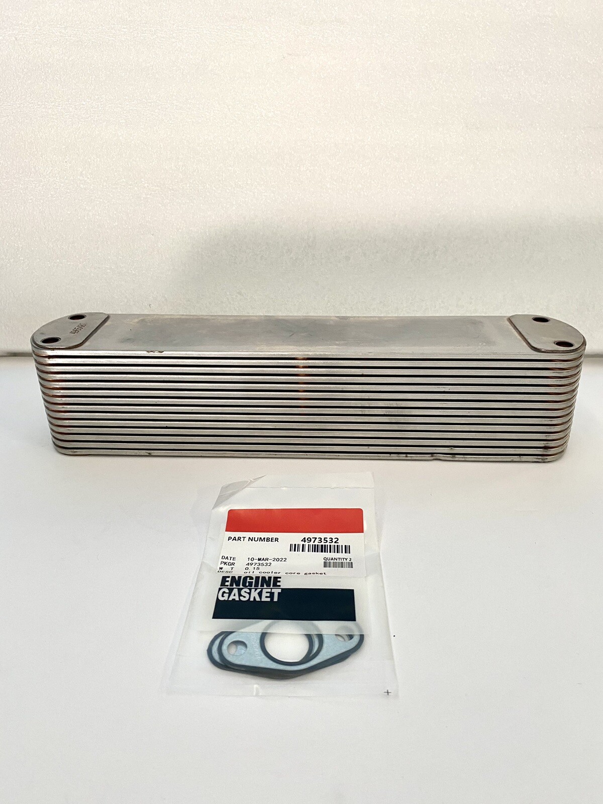 NEW FOR CUMMINS ISX ISX15 QSX QSX15 DIESEL ENGINE  OIL COOLER 4965487 W GASKETS