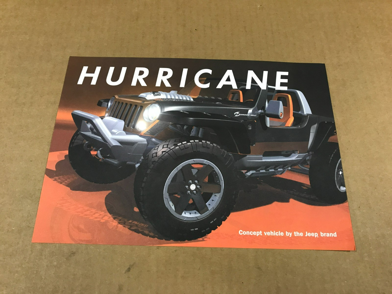 Jeep Hurricane Concept Vehicle Dealership Salesman Flyer